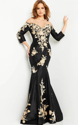 2 of 5 Jovani 24327 Dress Black-Gold