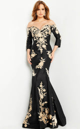 1 of 5 Jovani 24327 Dress Black-Gold