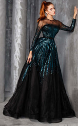 2 of 4 MNM Couture 2449A Teal