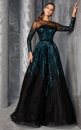 1 of 4 MNM Couture 2449A Teal