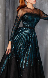 4 of 4 MNM Couture 2449A Teal