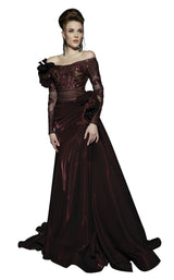 1 of 4 MNM Couture 2458 Burgundy