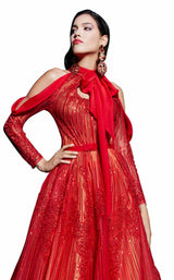 2 of 3 MNM Couture 2492 Red