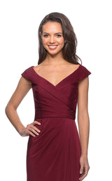 9 of 12 La Femme 25206 Burgundy