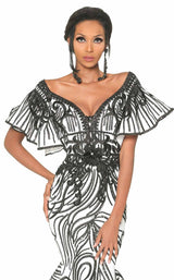 2 of 2 MNM Couture 2529 Black/White