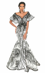 1 of 2 MNM Couture 2529 Black/White