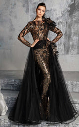 2 of 3 MNM Couture 2604 Black/Gold