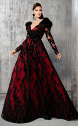 2 of 4 MNM Couture 2605 Red