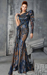 1 of 3 MNM Couture 2614 Blue-Nude