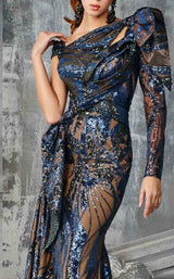 3 of 3 MNM Couture 2614 Blue-Nude