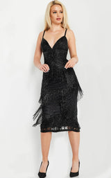 1 of 5 Jovani 26192 Dress Black-Black