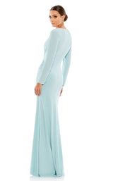 6 of 9 Mac Duggal 26573 Powder Blue