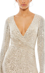 3 of 3 Mac Duggal 26574 Nude/Silver