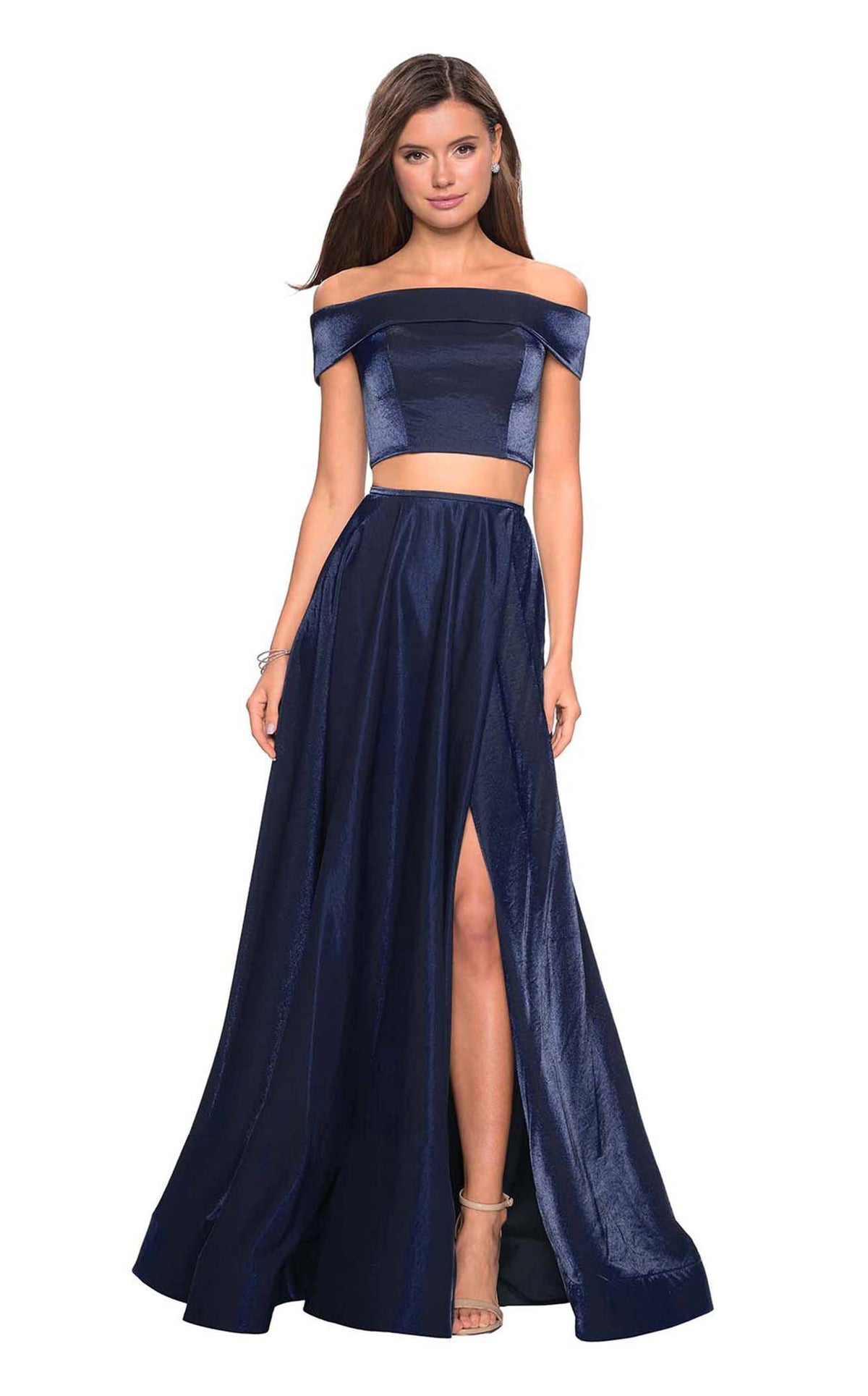 navy blue dress for baby girl Two Piece Formal Dress main image 0