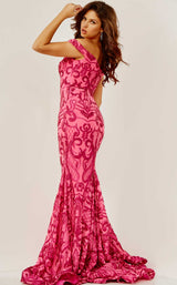 4 of 4 Jovani 08647BG Fuchsia
