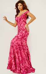 3 of 4 Jovani 08647BG Fuchsia