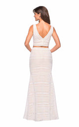 3 of 6 La Femme 27189 White/Nude