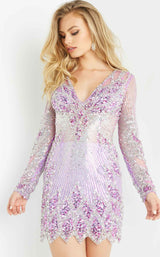 3 of 12 Jovani 27205 Lilac