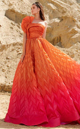 1 of 4 MNM Couture 2746 Fuchsia/Orange