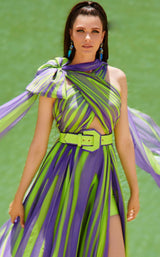 3 of 5 MNM Couture 2749 Pistachio-Purple