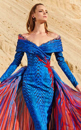 4 of 7 MNM Couture 2762 Blue-Red