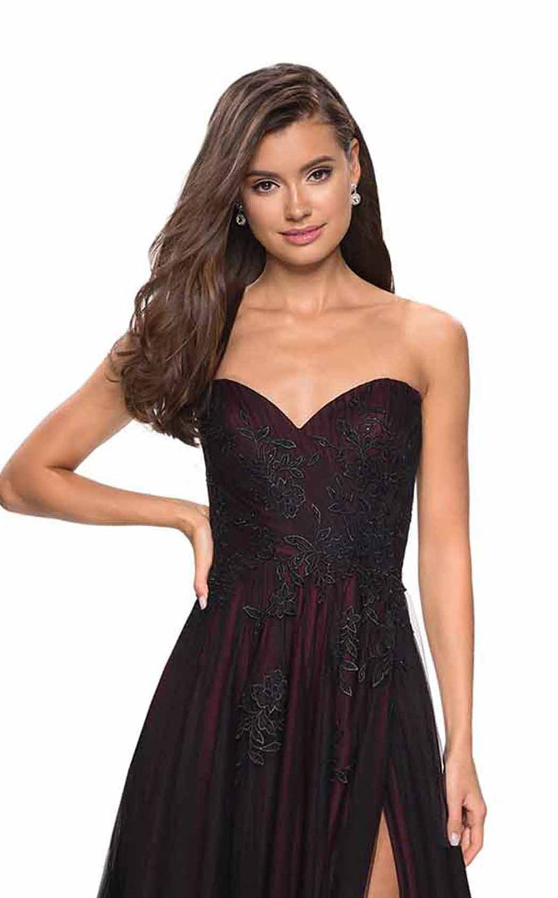 La Femme 27774 Black/Burgundy