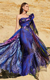 2 of 5 MNM Couture 2783 Multi-Blue