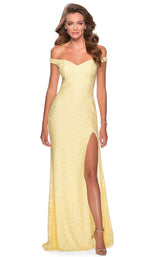 3 of 20 La Femme 28301 Pale Yellow