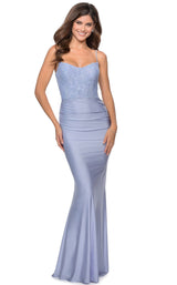 1 of 6 La Femme 28558 Light Periwinkle