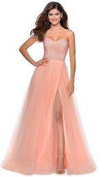 3 of 14 La Femme 28559 Peach