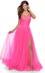 4 of 14 La Femme 28561 Neon Pink