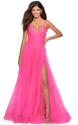 1 of 12 La Femme 28561 Neon Pink
