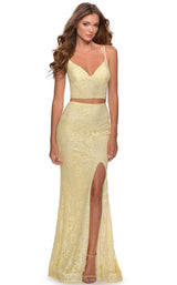 1 of 4 La Femme 28590 Pale Yellow