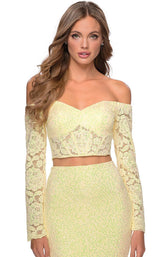 7 of 10 La Femme 28666 Pale Yellow