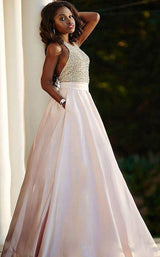 3 of 3 Jovani 29160 Blush-Silver