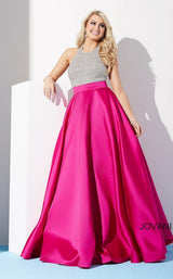 2 of 5 Jovani 29160BG Fuchsia