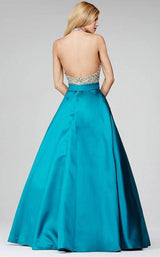 5 of 5 Jovani 29160BG Teal-Silver