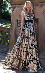 1 of 3 Colors Dress 2918 Black/Gold