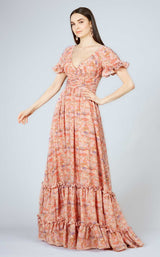 1 of 2 Lara 29273 Pink Print