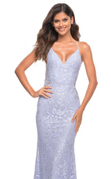 6 of 8 La Femme 30474 Light Periwinkle