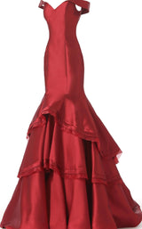 3 of 6 Jovani 31100BG Burgundy