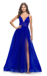3 of 6 La Femme 31147 Royal Blue