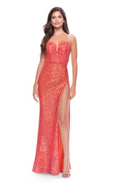 1 of 6 La Femme 31349 Hot Coral