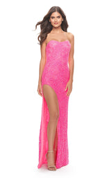 4 of 7 La Femme 31351 Neon Pink