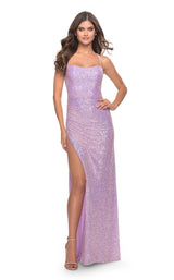 1 of 9 La Femme 31405 Light Periwinkle