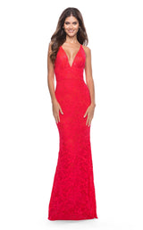1 of 3 La Femme 31417 Hot Coral