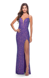 1 of 2 La Femme 31430 Purple