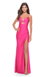 1 of 2 La Femme 31575 Neon Pink