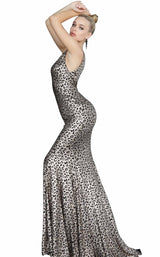 2 of 6 Jovani 3237BG Animal-Print