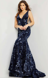 2 of 4 Jovani 32581 Dress Navy
